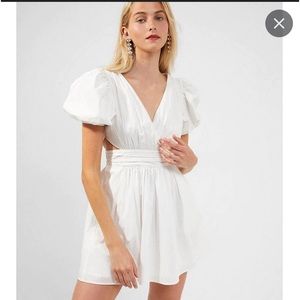 French connection Rhodes poplin cotton minidress